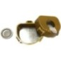 Brass dental lab flask with groove