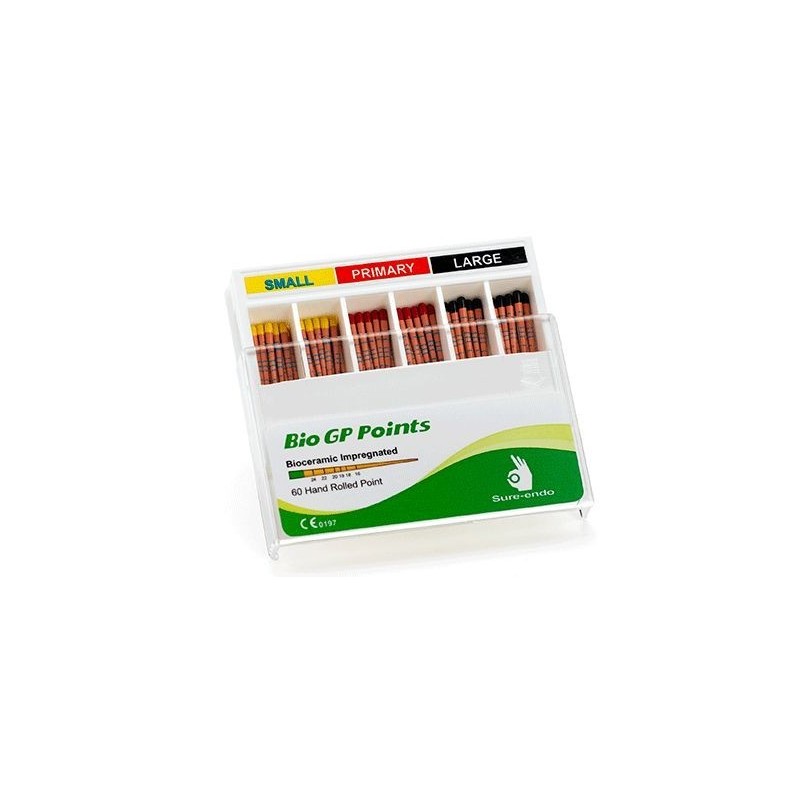 Gutta-percha points BIO GP "Wave One", assorted (S,P,L) delineated - box 60 pcs Gutta-percha points BIO GP "Wave One", assorted (S,P,L) delineated - box 60 pcs