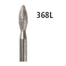 Diamond bur long egg 368L for turbine.