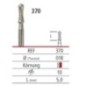Diamond bur - concave 370, turbine FG