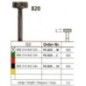 Diamond bur - wide disk 820, turbine FG