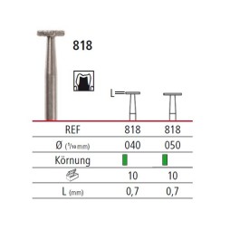 Diamond bur - disk 818, turbine FG