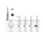 Diamond bur pear - 822, turbine FG