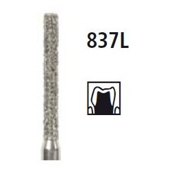 Diamond bur - cylinder long 837L, turbine FG