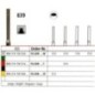 Diamond bur - cylinder active end 839, turbine FG