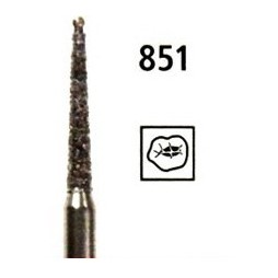 Diamond bur - cone with safety tip 851, turbine FG