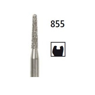 Diamond bur - cone round end 855, turbine FG