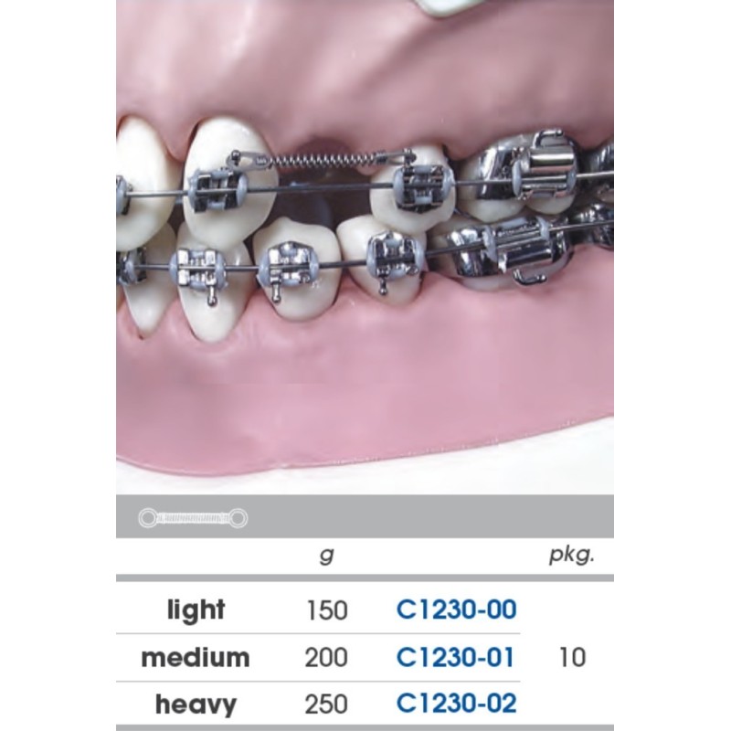 NiTi memoria closed coil spring, wound end - 1 pc