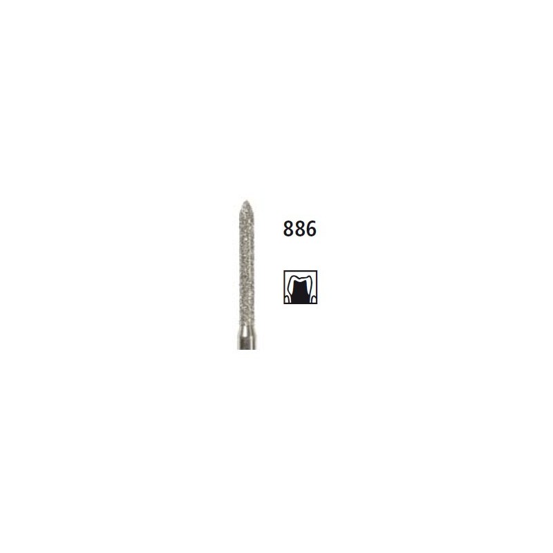 Diamond bur - torpedo 886, turbine FG