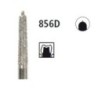 Diamond bur - cone with guide pin 856D, turbine FG