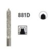 Diamond bur - cylinder with guide pin 881D, turbine FG