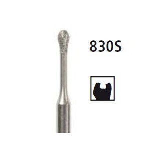 Diamond bur for micropreparation - inverted pear 830S, turbine FG