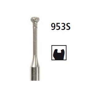 Diamond bur for micropreparation - lens 953S, turbine FG