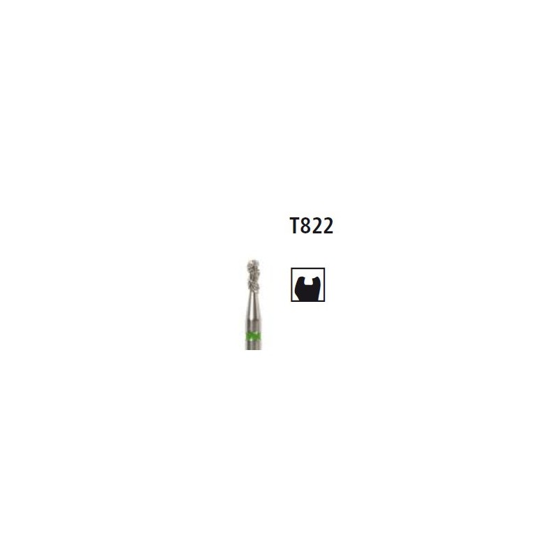 Diamond bur - inverted pear Turbo T822, turbine FG