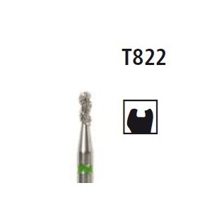 Diamond bur - inverted pear Turbo T822, turbine FG