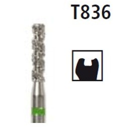 Diamond bur - cylinder Turbo T836, turbine FG
