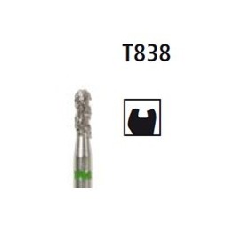 Diamond bur - short cylinder TURBO T838, turbine FG