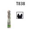 Diamond bur - short cylinder TURBO T838, turbine FG