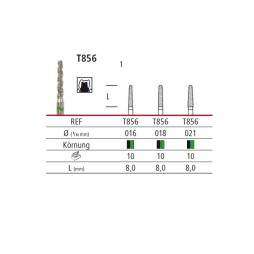 Diamond bur - cone Turbo T856, turbine FG
