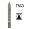 Diamond bur - flame TURBO T863, turbine FG