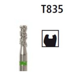 Diamond bur cylinder short - Turbo T835, turbine FG