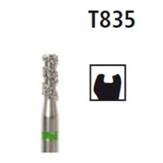 Diamond bur cylinder short - Turbo T835, turbine FG