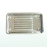 Metal ribbed plate (China) - (220 x 120)mm