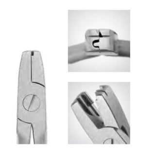 Plier for stop loops and Adams clasps - max 0,7 mm (wire)