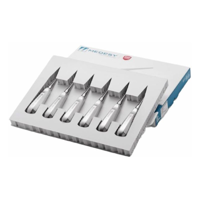 Set elevators with rounded tips - straight and curved
