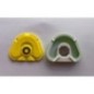 Split cast magnet system for plaster model fix green/yellow - 2 pcs.
