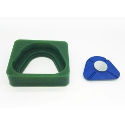Dental lab silicone mould base with magnet plate