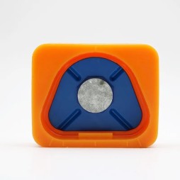 Dental lab silicone mould base with magnet plate