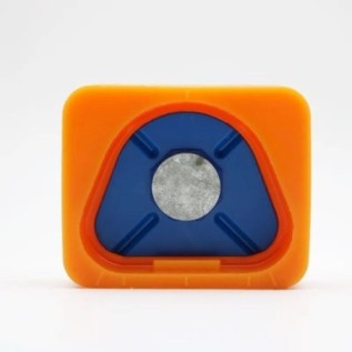 Dental lab silicone mould base with magnet plate