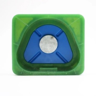 Dental lab silicone mould base with magnet plate
