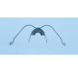 Extraoral facebows with preformed loops and bite plate