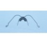 Extraoral facebows with preformed loops and bite plate