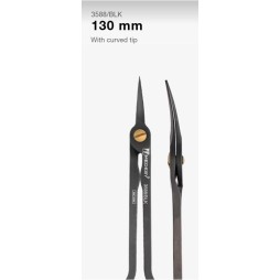 High-resistant scissors in DLC carbon coating 130 mm.