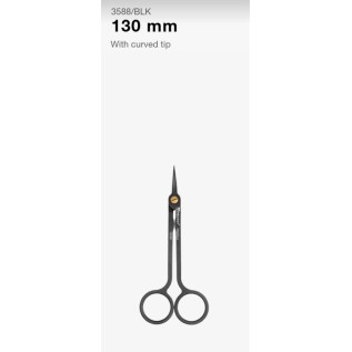 High-resistant scissors in DLC carbon coating 130 mm.