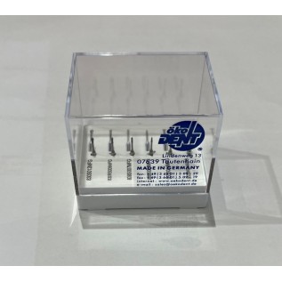 Micropreparation diamond  burs, medium grit - set 6 pcs.