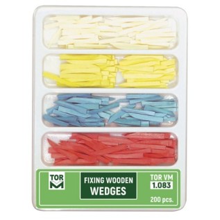 Wooden wedges kit for fixing - total 200 pcs.
