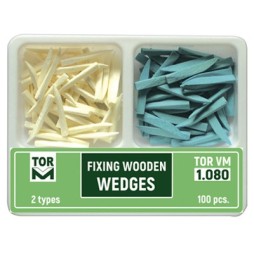 Wooden wedges kit for fixing - 2 sizes total 100 pcs.