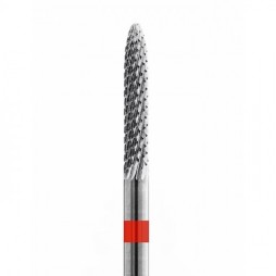 Tungsten carbide cutter, small flame (2,3 x 14)mm, cross cut