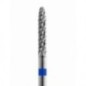 Tungsten carbide cutter, small flame (2,3 x 14)mm, cross cut