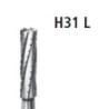 Твърдосплавен борер - фисурен (двойно нарязан дълъг цилиндър) Н31L НР