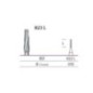 Tungsten carbide cone fissure bur - Н23L * НР