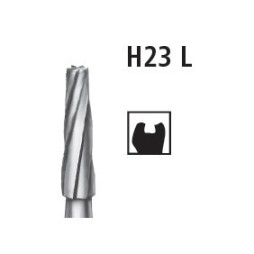 Tungsten carbide bur - fissure, RA (righ-angle handpiece).