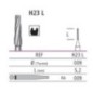 Tungsten carbide bur - fissure preparation (cone), H23L * RA (righ-angle handpiece)