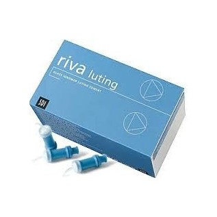 Glass ionomer luting cement RIVA LUTING, capsule.