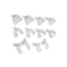 Set 12 autoclavable impression trays, policarbonate and perforated